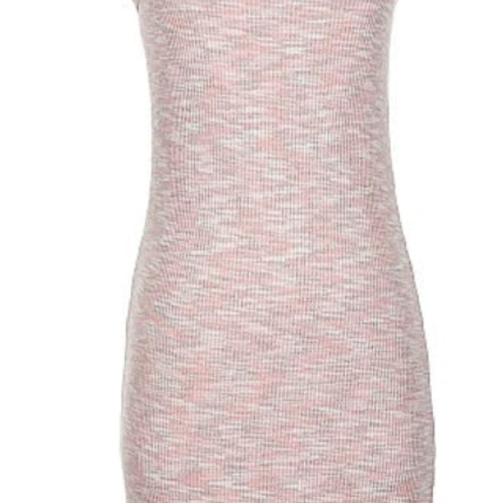 Old Navy Pink and Orange Ribbed Slit Sleeveless Maxi Dress - Picture 2 of 3